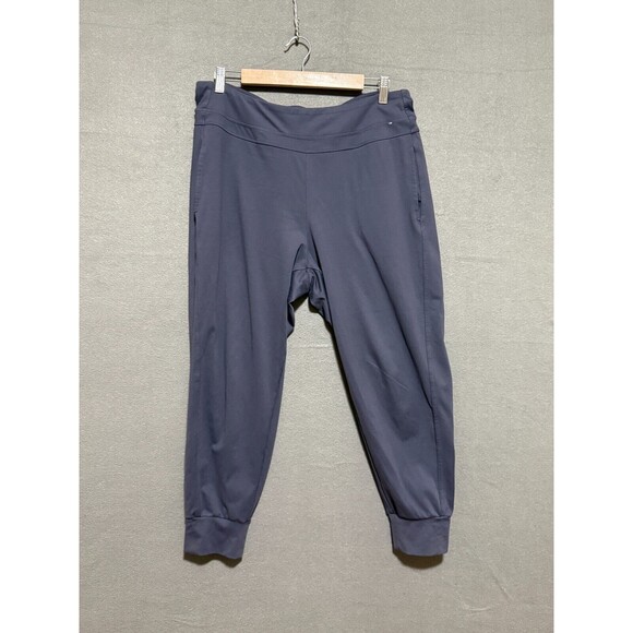 Mondetta Black Performance + Luxury Women's Active Pants Jogger Zippper Size L - Picture 1 of 4
